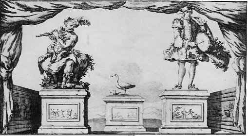 Three of Vaucanson's automata: the Flute Player, the Digesting Duck and the Tambourine Player (wikipedia)